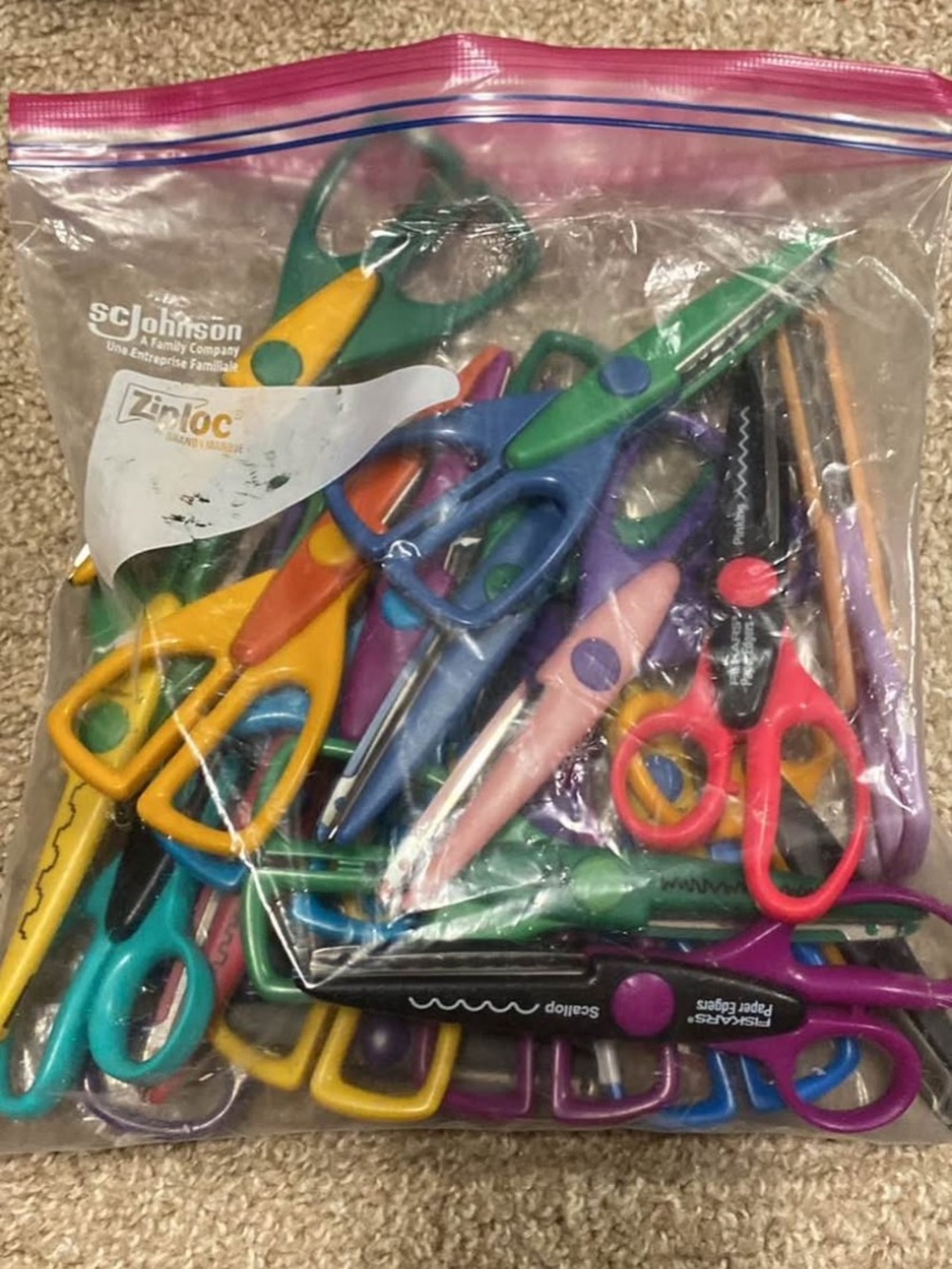 Assorted Color Decorative Edge Scissors - Multi-Color Crafting Set